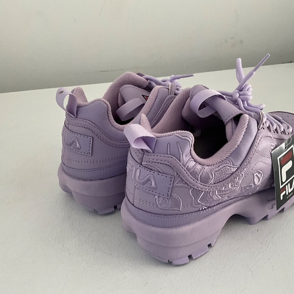 Ladies Fila Disrupter 11 embroidery shoe _ purple. Sz 9 - Picture 6 of 7